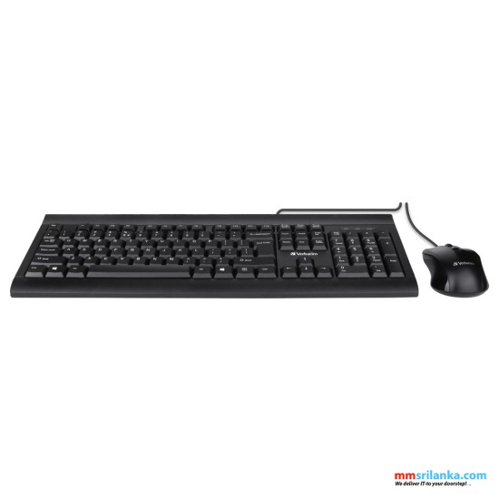 VERBATIM Wired Keyboard & Mouse Combo (1Y)